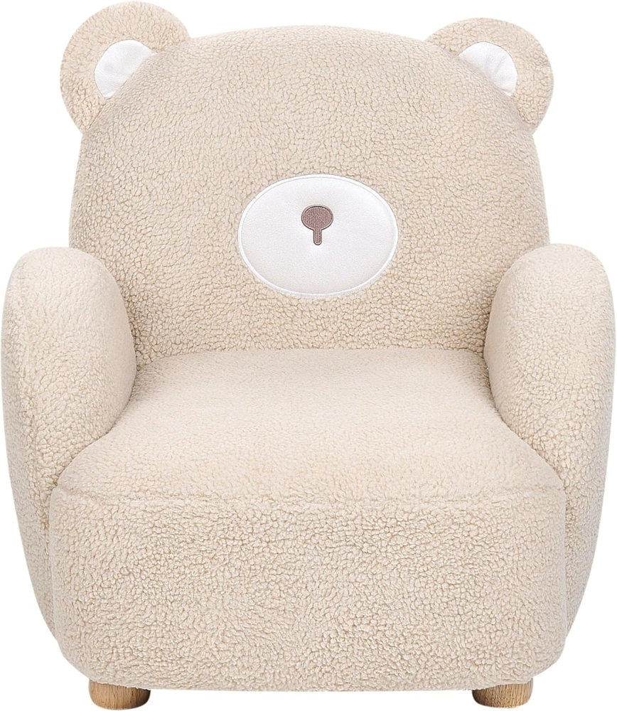 Kindersessel Teddy-Optik beige Tierform Bär BOO Bild 1
