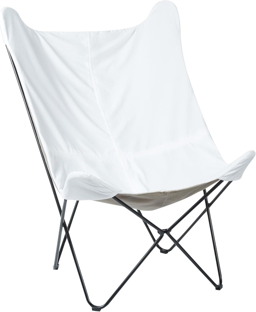 Sessel NYBRO Samtstoff Weiß Bild 1