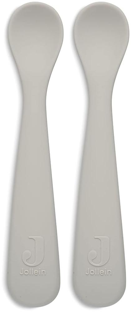Jollein Silikonlöffel Nougat 2 Stück Beige Bild 1