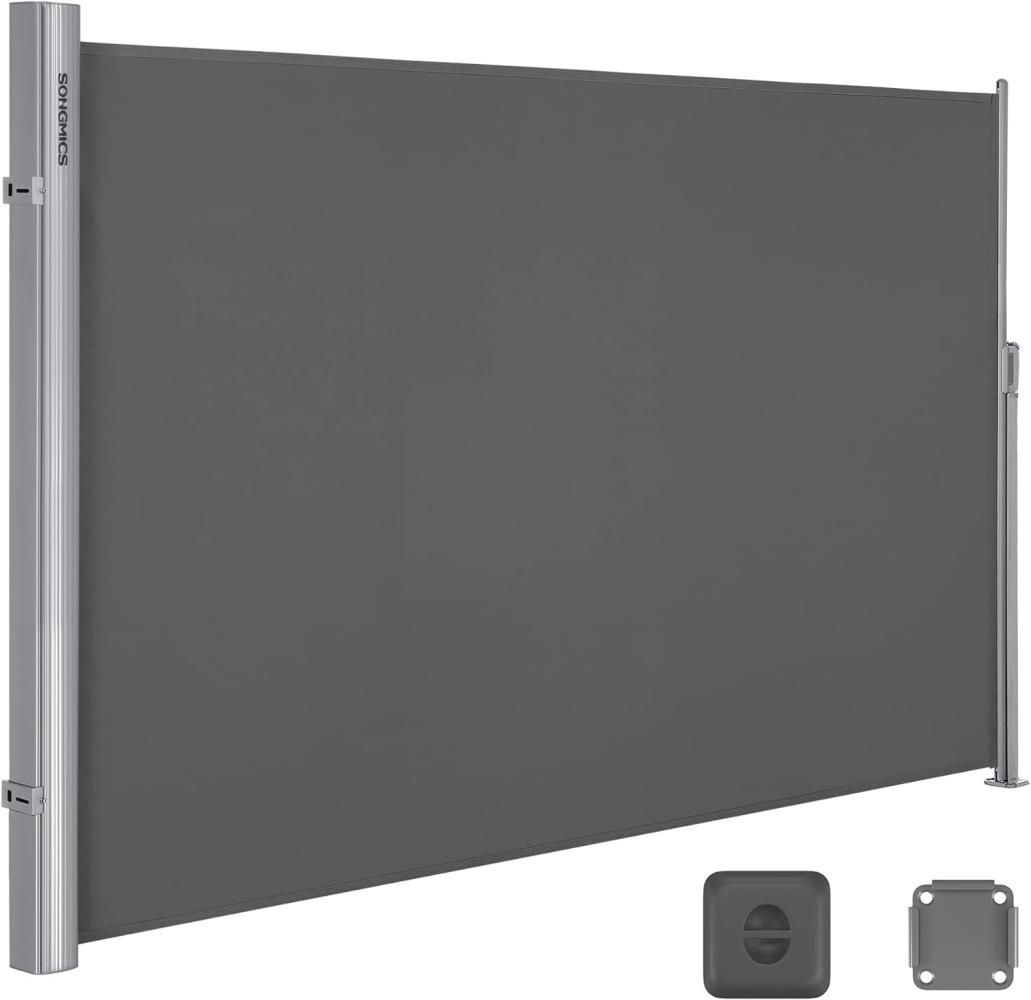 Songmics Seitenmarkise, Polyester 280g/m² anthrazit, 160x300 cm Bild 1
