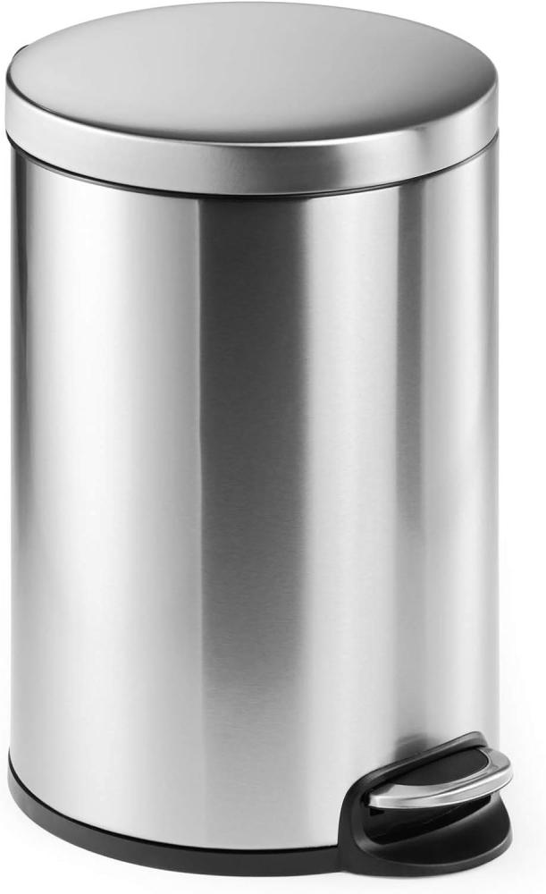 Durable Treteimer, Edelstahl, Silber, 20 Liter Bild 1