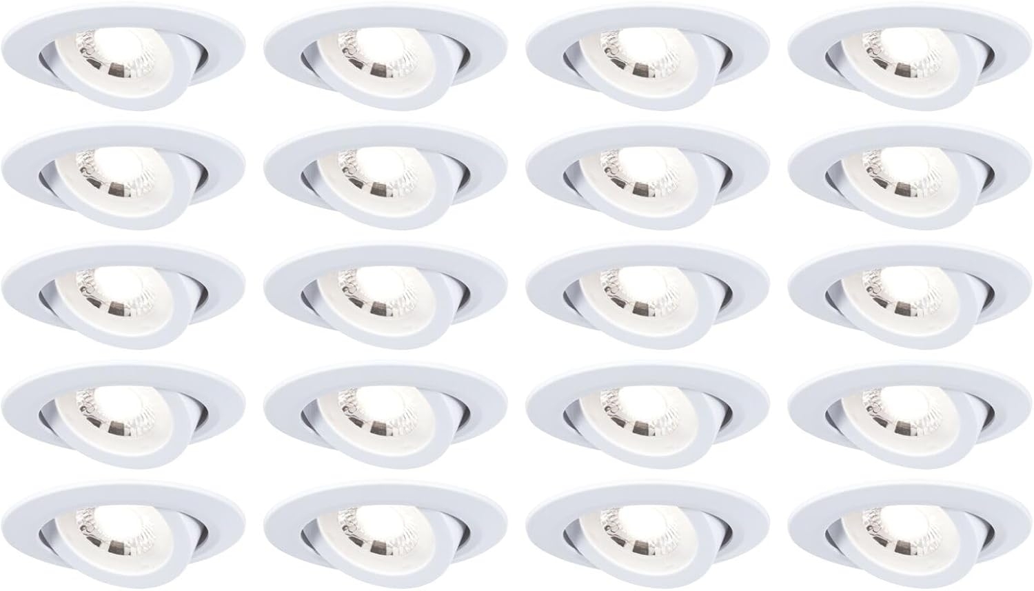 Paulmann 99997 LED Einbauleuchten 20er-Set schwenkbar 3000K Weiß Bild 1