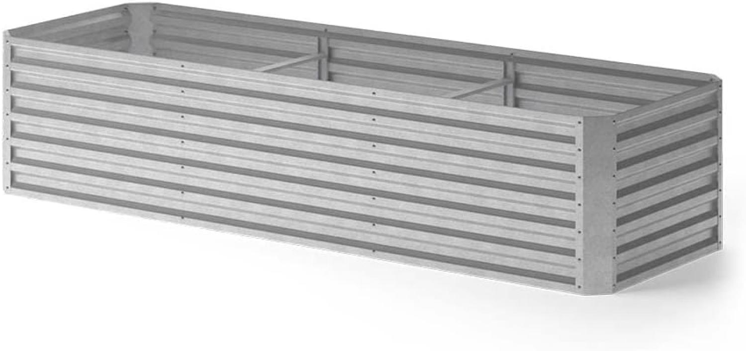 OK-Living Hochbeet Kräuterbeet Gemüsebeet 270x60x90 cm rechteckig Stahl verzinkt Bild 1