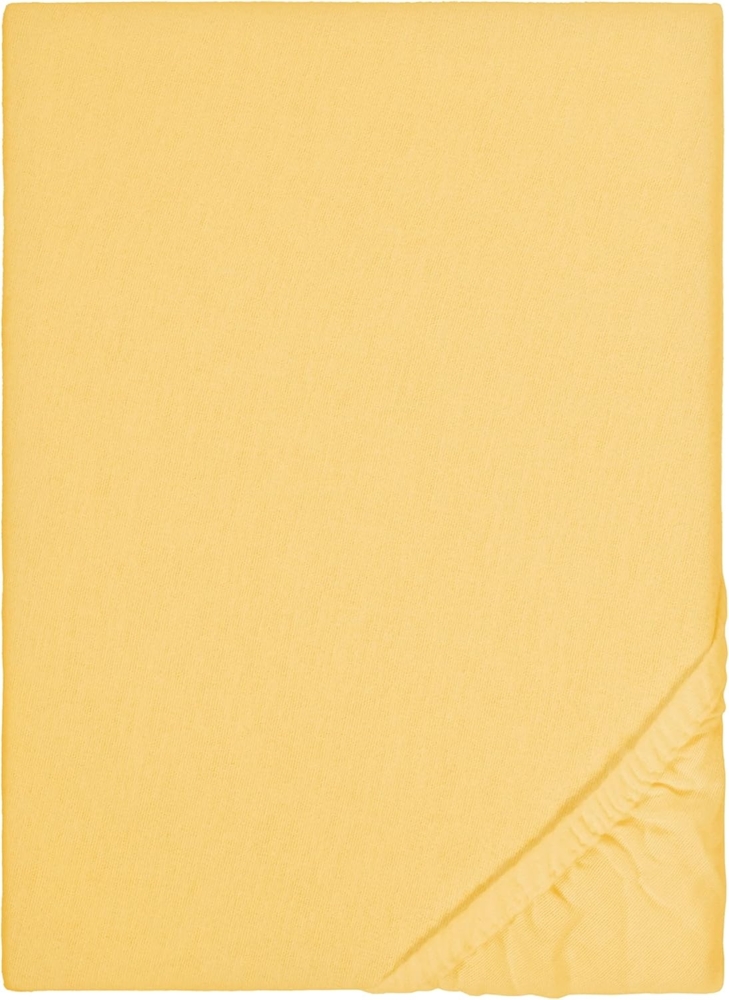 biberna Feinbiber-Spannbetttuch 0002744, honig, 1x 140x200 cm - 160x200 cm Bild 1