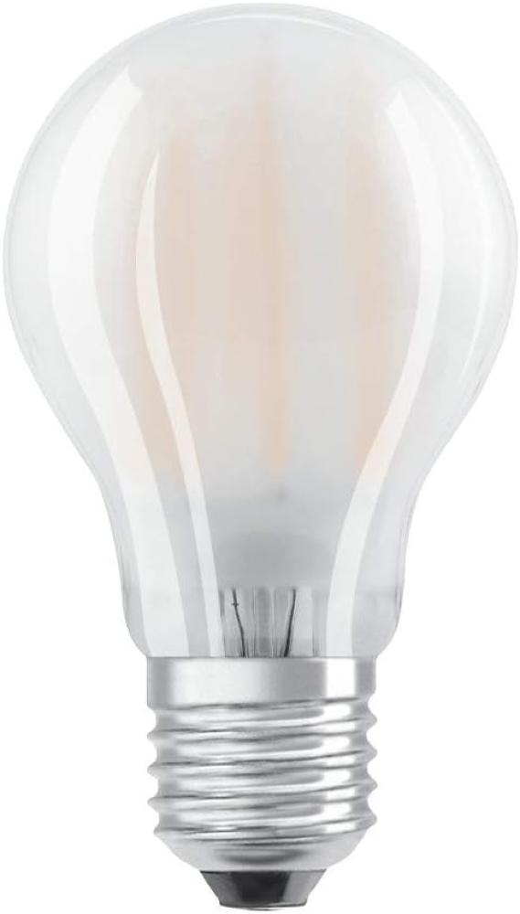 OSRAM Dimmbare Filament LED Lampe mit E27 Sockel, Kaltweiss (4000K), klassische Birnenform, 9W, Ersatz für 75W-Glühbirne, matt, LED Retrofit CLASSIC A DIM, 1 Stück (1er Pack) Bild 1