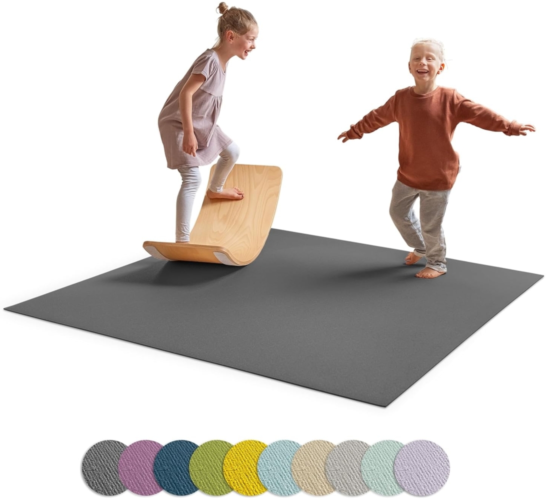 Ehrenkind Anti-Rutsch Krabbelmatte 140x180 cm grau Bild 1