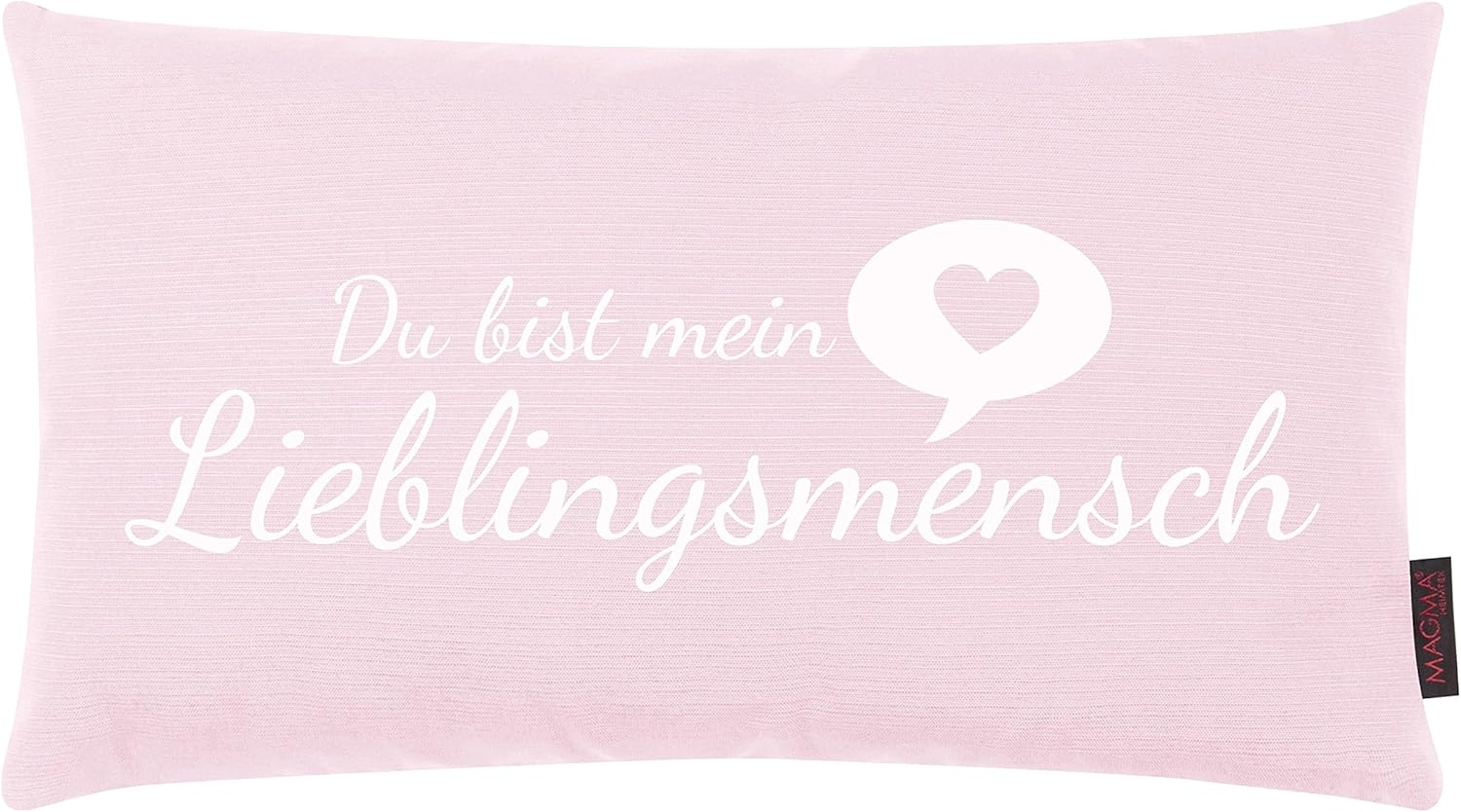 Magma Heimtex Dekokissen »Lieblingsmensch«, mit Schriftzug, Mit Siebdruck "Du bist mein Lieblingsmensch" Bild 1