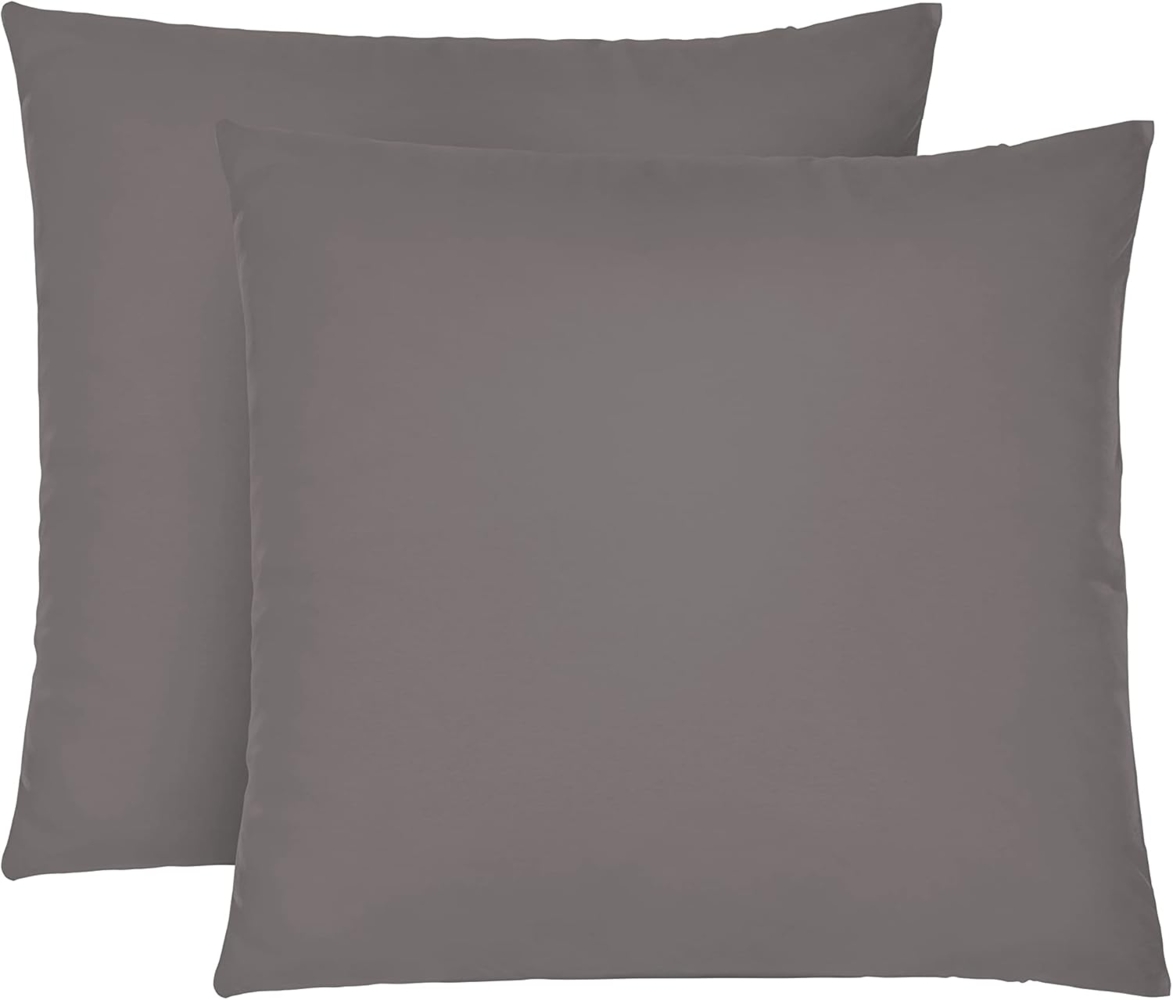 biberna Feinjersey-Kopfkissenbezug 0077144, silbergrau, 2x 40x40cm Bild 1
