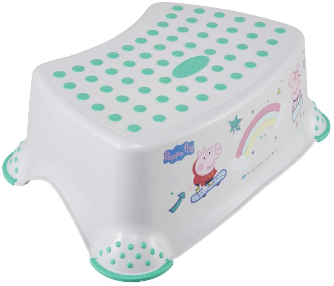 Keeeper Peppa Tritthocker Schemel mit Anti-Rutschfunktion Soft Grey Bild 1