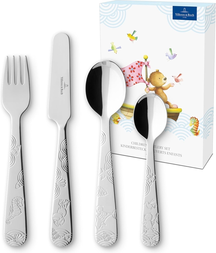 Villeroy & Boch HAPPY AS A BEAR Kinderbesteck 4-teilig Bild 1