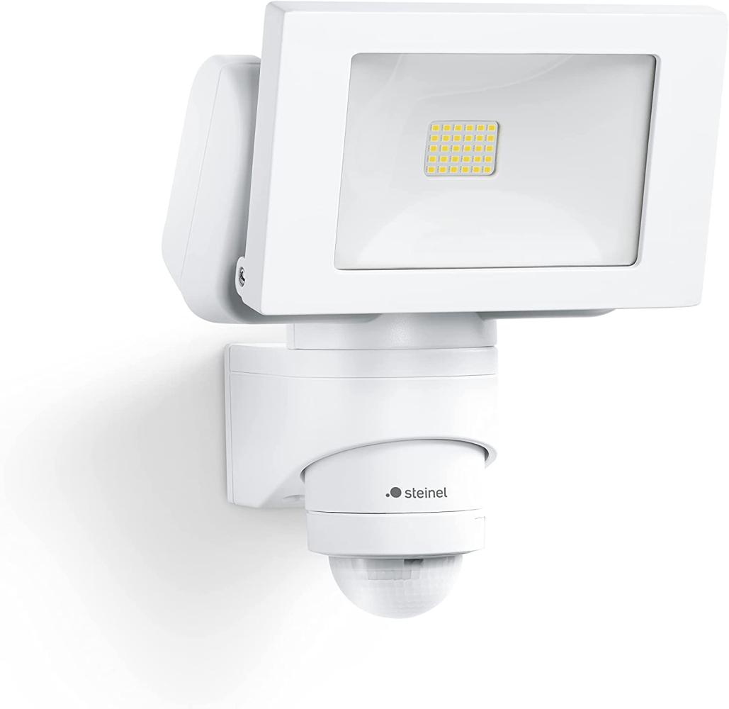 Steinel LED-Außenstrahler LS 150 S weiß, 240°-Bewegungsmelder, max. 12m Reichweite, 14,7 W Fluter, 1375 lm Bild 1