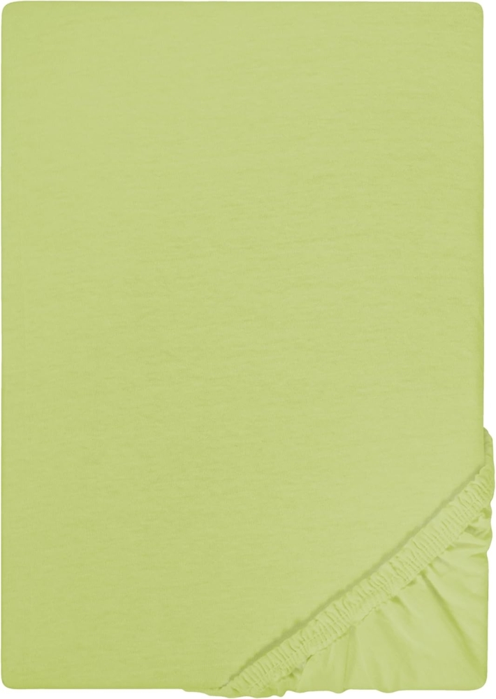 Castell Jersey-Stretch-Spannbetttuch 0077113, pistaziengrün, 1x 180x200 cm - 200x200 cm Bild 1