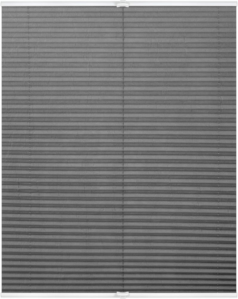 Lichtblick Sonnenschutzsysteme GmbH Plissee Nizza 85 cm x 130 cm (BxL) Hellgrau Tageslicht; einfache Installation mit Klemmträgern; verspannt Bild 1