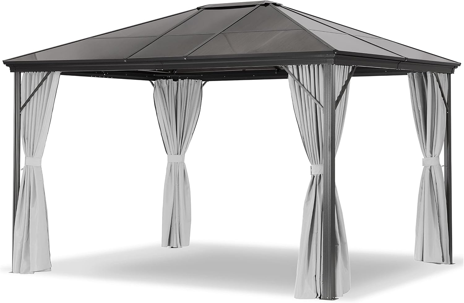 Leco Profi-Pavillon, Aluminium / Stahl grau / lichtgrau, 300x365 cm Bild 1