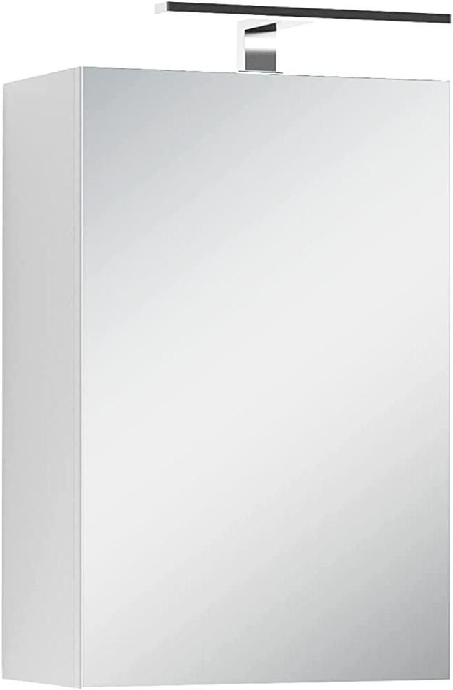 byLiving 'Spree' Spiegelschrank mit Soft-Close-Funktion und LED-Beleuchtung, Holz weiß, 60 x 20 x 40 cm Bild 1