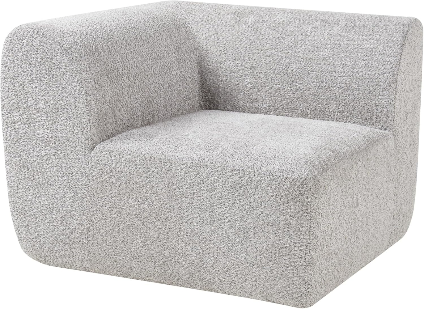 Sofa-Modul Hurvas Eckelement Bouclé Grau [en. casa] Bild 1
