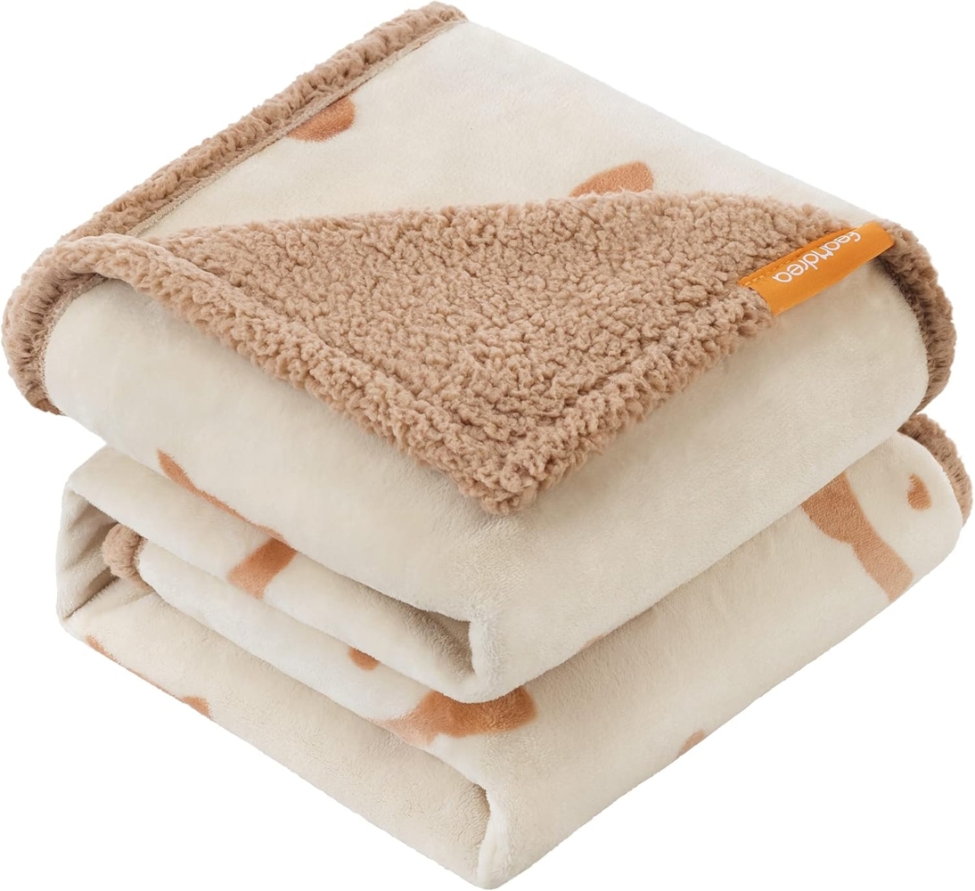 Feandrea Haustierdecke, wasserdicht, Sherpa Fleece, Beige, XL (152x127 cm) Bild 1