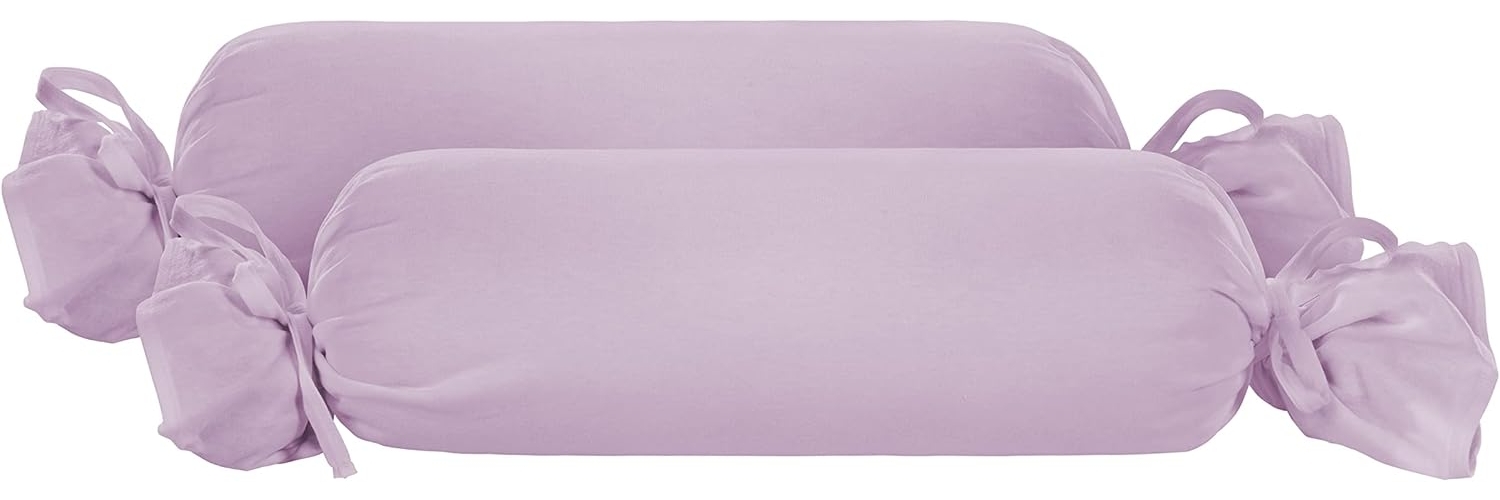 biberna Feinjersey-Kopfkissenbezug, viola, 15x40 cm Bild 1