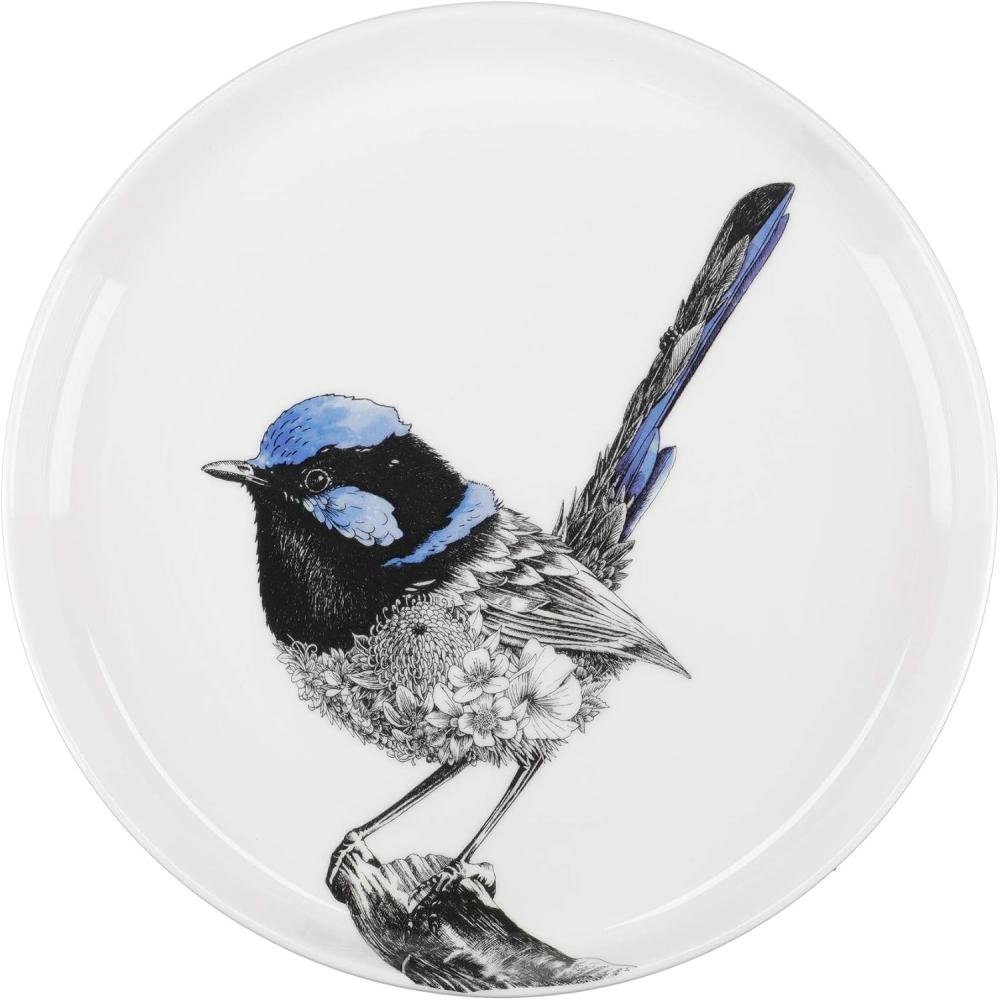 Maxwell & Williams Marini Ferlazzo Teller Fairy Wren, Speiseteller, in Geschenkbox, Premium-Keramik, Mehrfarbig, 20 cm, DX0587 Bild 1