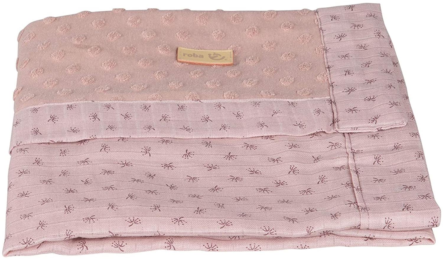 Roba 'Lil Planet' Babydecke, rosa/mauve, 80x80 cm Bild 1