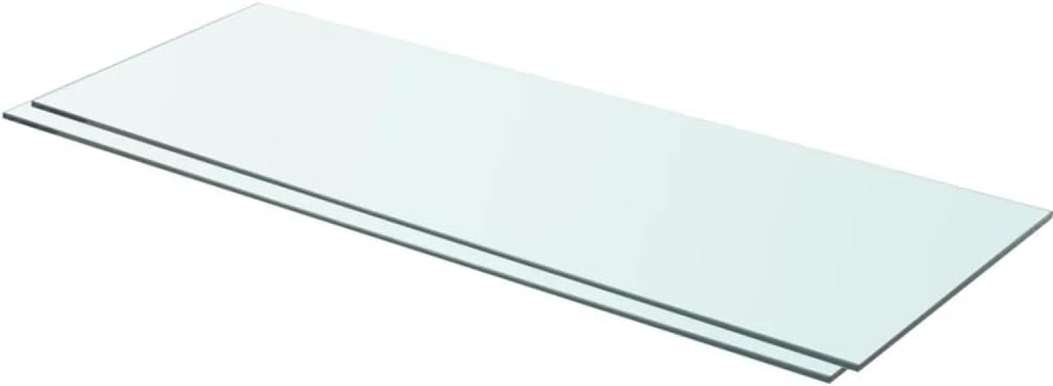 vidaXL Regalböden 2 Stk. Glas Transparent 80x30 cm 3051576 Bild 1