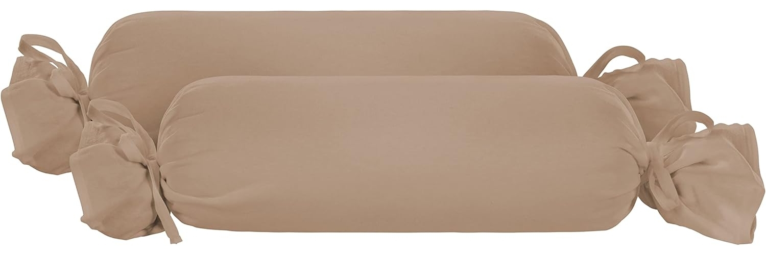 biberna Feinjersey-Kopfkissenbezug, macchiato, 15x40 cm Bild 1