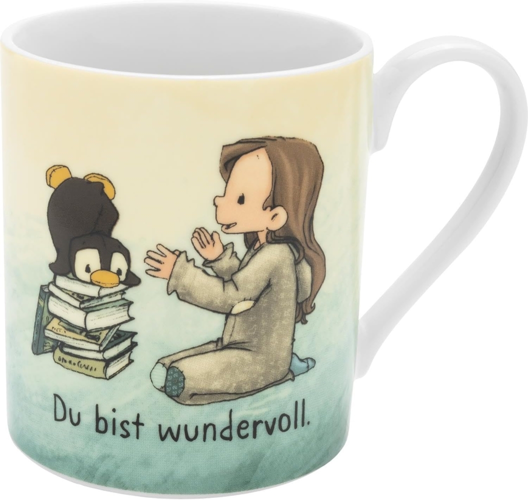 Tasse Becher Milch Kakaotasse Sheepworld Geschenk für Kinder ANOUK Pinguin 73954 Bild 1