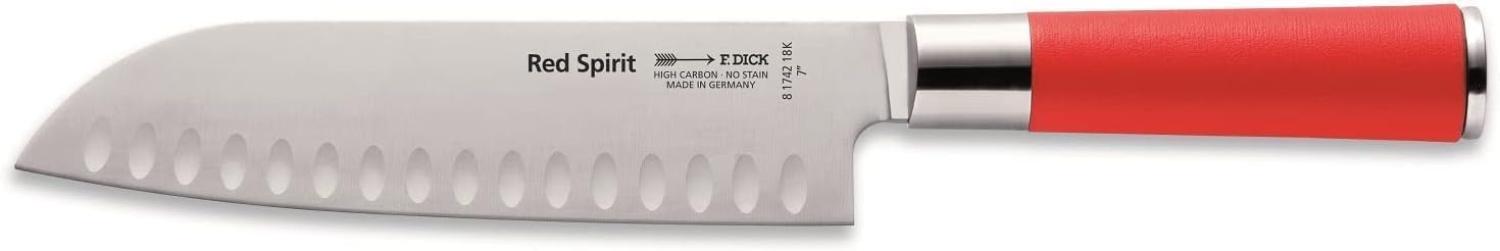 Friedrich Dick 'Red Spirit' Santokumesser, Stahl / Kunststoff rot, 18 cm Bild 1