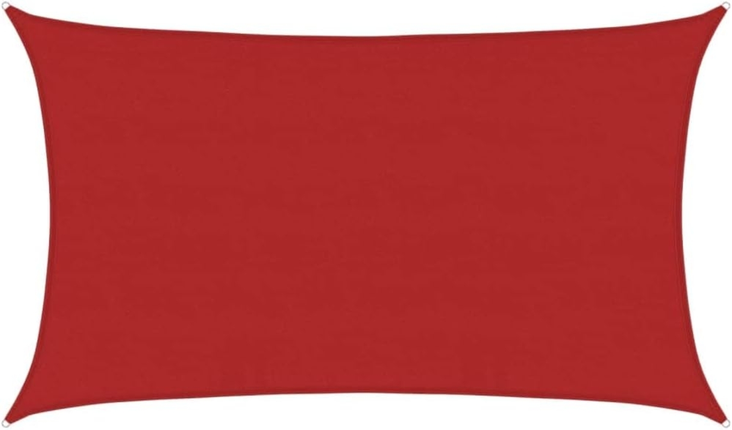 vidaXL Sonnensegel 60 g-m² Rot 5x8 m HDPE Bild 1