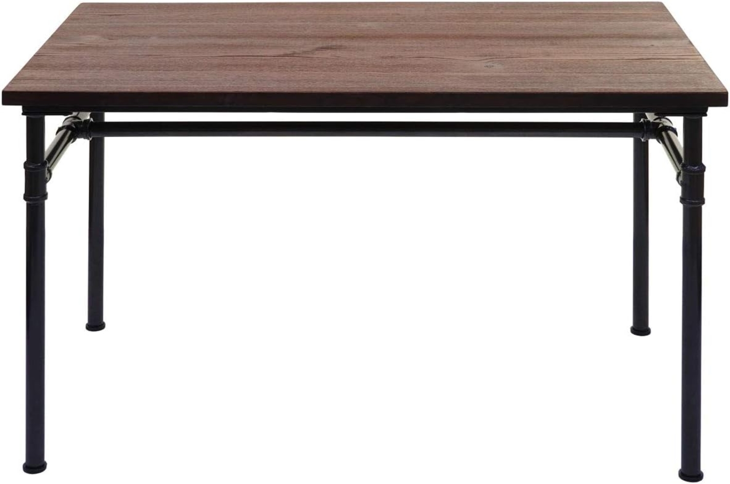 Esstisch HWC-H10b, Tisch Bistrotisch, Metall Ulme Holz Industrial Gastronomie MVG schwarz-braun 120x70cm Bild 1