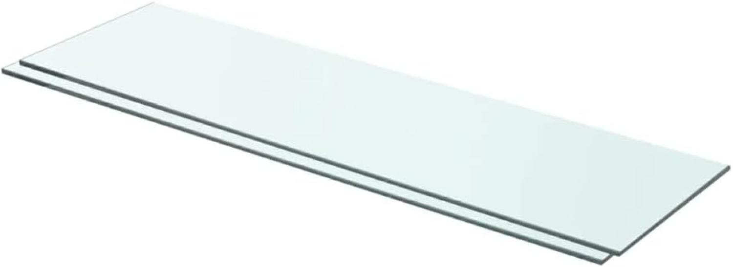 vidaXL Regalböden 2 Stk. Glas Transparent 70x20 cm 3051569 Bild 1
