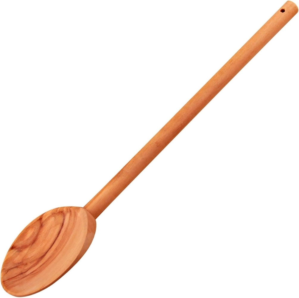 Fackelmann Kochlöffel rund 30 cm OLIVE, Löffel aus Holz, Design-Küchenhelfer aus Oliven-Holz, robust und mit unverkennbarer Maserung (Farbe: Braun), Menge: 1 Stück Bild 1