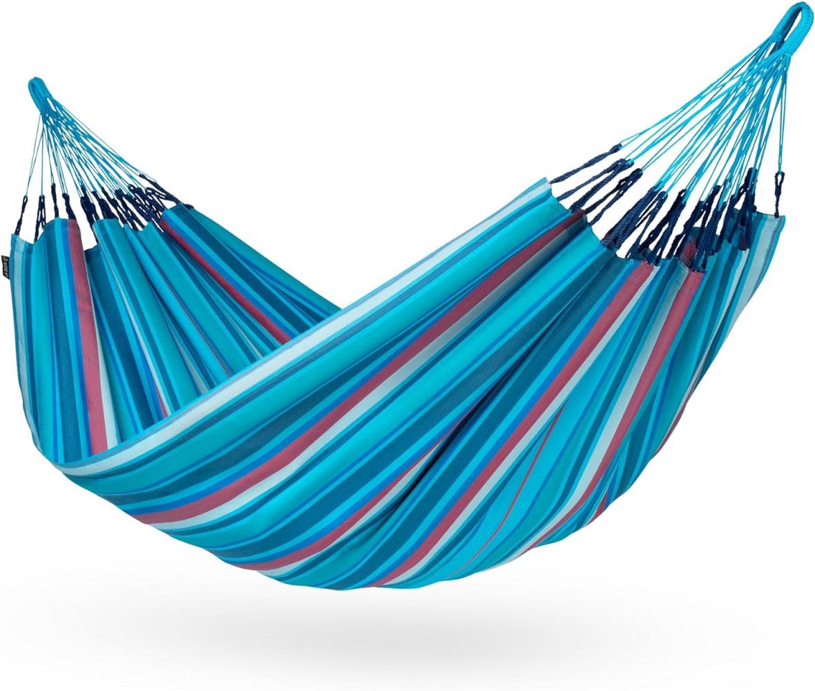 La Siesta Kingsize-Hängematte BRISA wave blau Doppelhängematte XXL BRH18-38 Bild 1