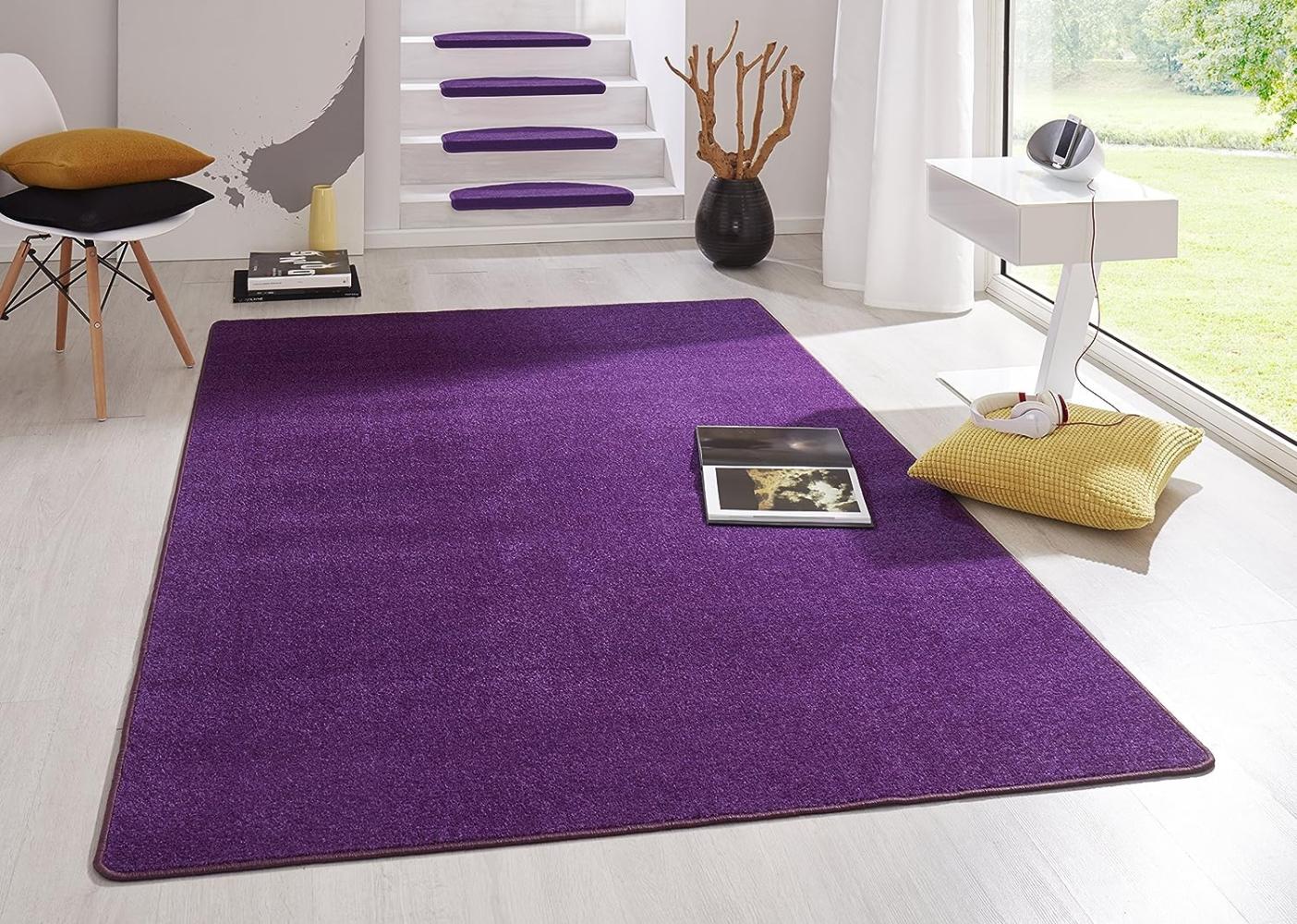 Kurzflor Teppich Fancy - 133x195x0,7cm Bild 1