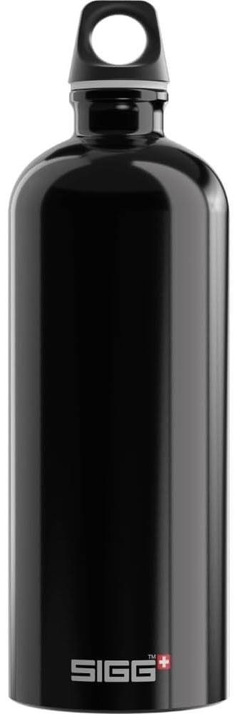 SIGG 1. 0 L Traveller 1000 ml Schwarz Schraubdeckel Kunststoff Aluminium 257 mm Bild 1