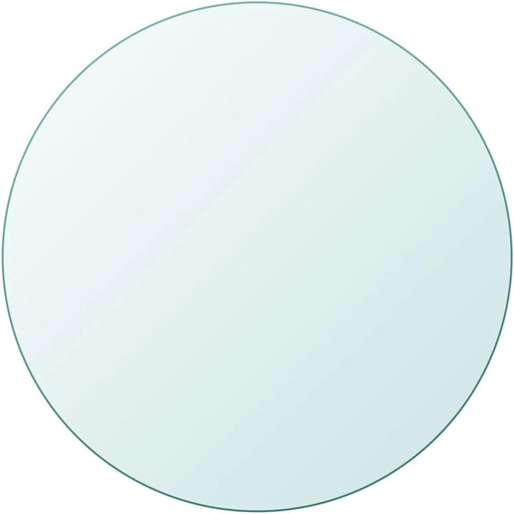 vidaXL Tischplatte aus gehärtetem Glas rund 700 mm 243628 Bild 1