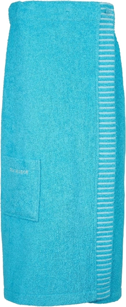 Schiesser 'Rom' Saunakilt, Baumwollfrottee türkis, 46-52 Bild 1