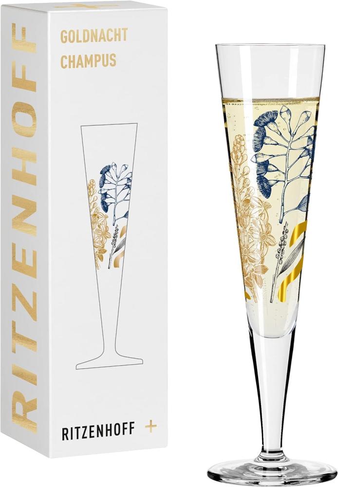 Ritzenhoff 1071034 Champagnerglas #34 GOLDNACHT Concetta Lorenzo 2023 in Geschenkbox Bild 1