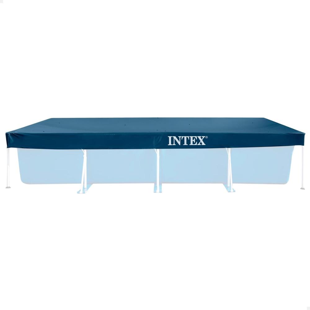 Intex Poolplane rechteckig, Polyethylen blau, 450x220 cm Bild 1