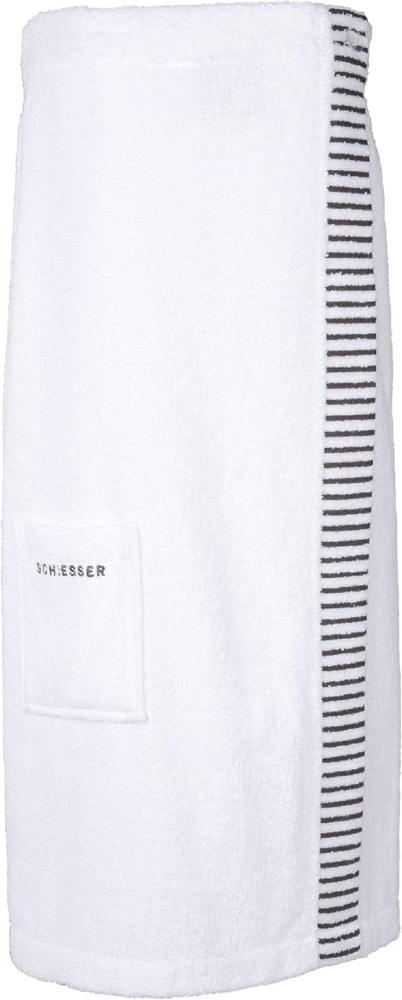 Schiesser 'Rom' Saunakilt, Baumwollfrottee weiß, 46-52 Bild 1