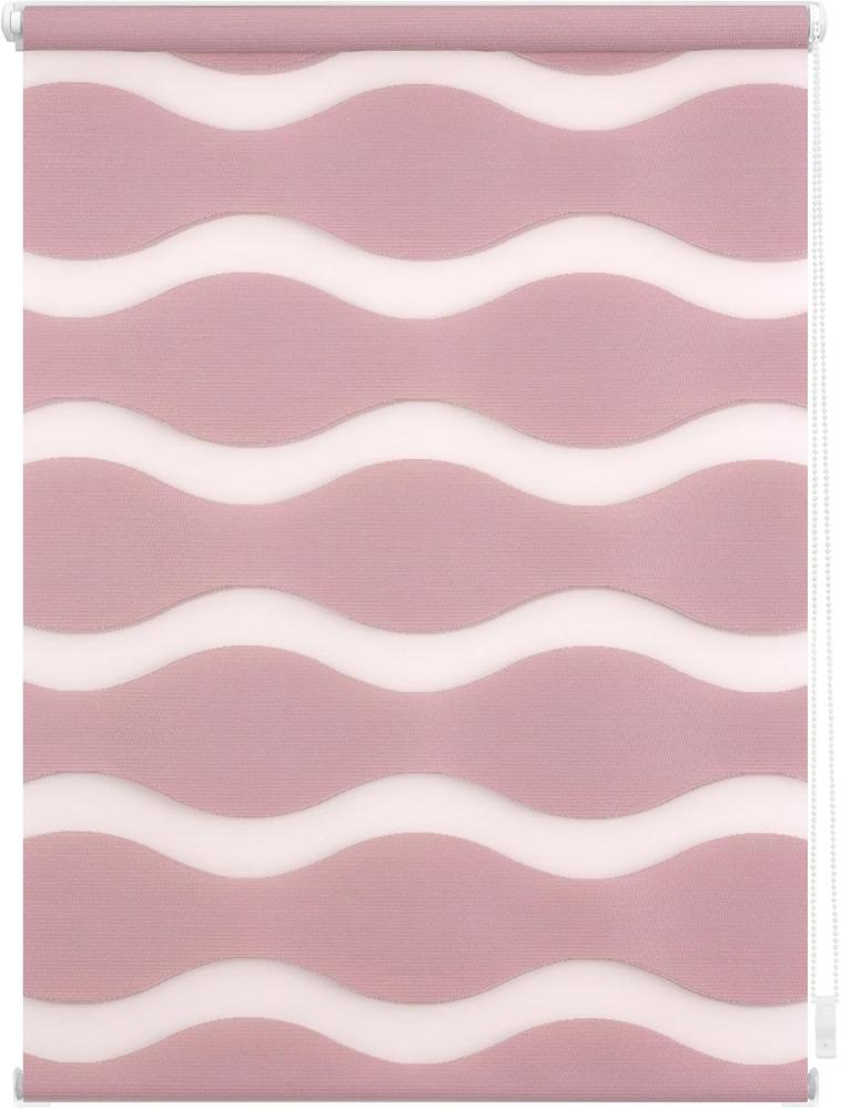 Lichtblick Sonnenschutzsysteme GmbH Doppelrollo Stockholm 45 cm x 150 cm (BxL) Altrosa Duo Rollo in extravagantem Stil; Klemm- und schraubbar; Lichtdurchlässig und blickdicht Bild 1