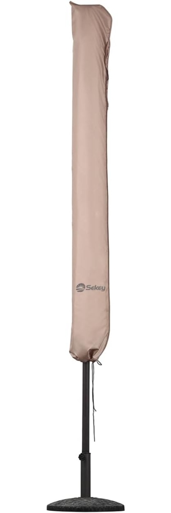 Sekey Sonnenschirm Schutzhülle mit Stab, Abdeckhauben für Ø 350cm / 200x300 cm Gartenschirm , Abdeckung für Marktschirm / Balkonschirm, 100% Polyster wasserdicht Bild 1