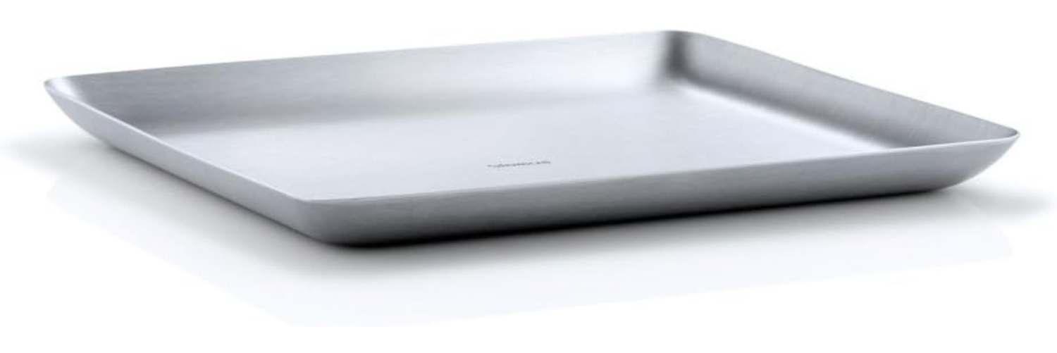 Blomus Basic Tablett, Snackstablett, Beilagenplatte, Platte, Edelstahl, 17x20 cm, 63613 Bild 1