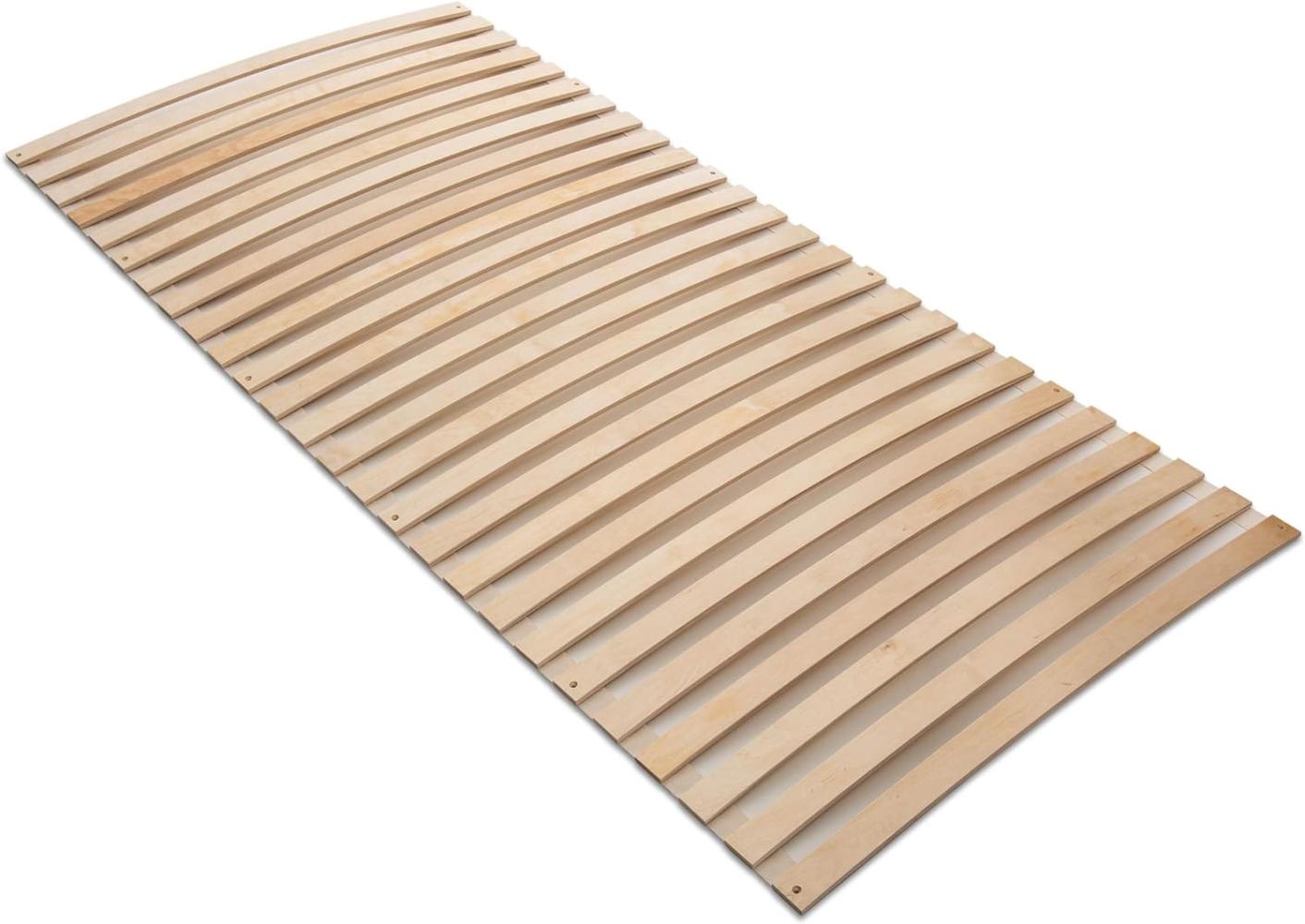 Madera Natura – Federleisten Rollrost aus Birkenholz, sehr stabil, auch für Wohnmobile etc, Größe: 80x200 Bild 1