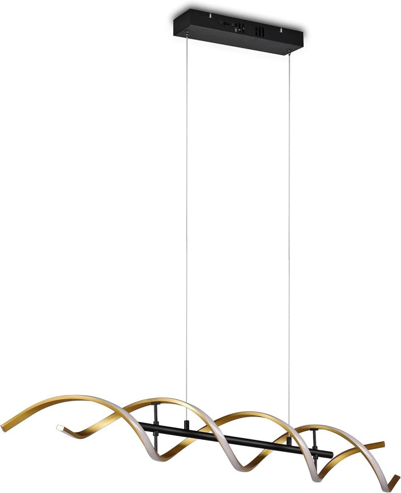 LED Pendelleuchte SEQUENCE dimmbar Lichtfarbe einstellbar Messing, Breite 104cm Bild 1