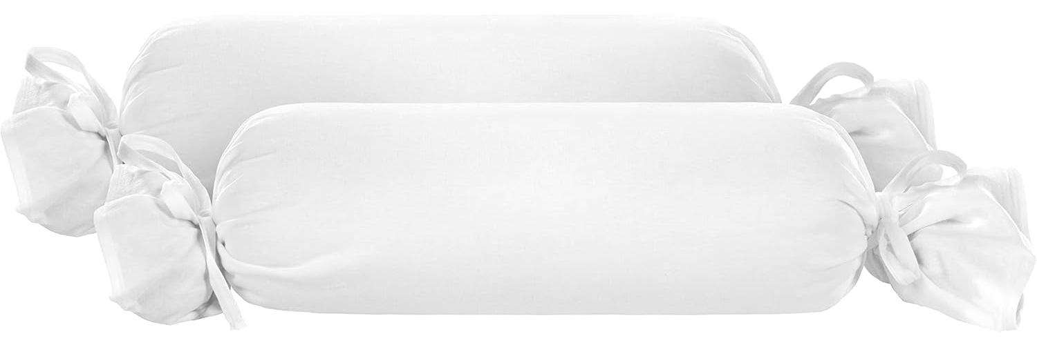 biberna Feinjersey-Kopfkissenbezug, weiß, 2 x 15 x 40 cm Bild 1