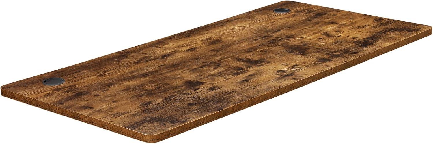 Songmics Schreibtischplatte mit glatten Kanten, MDF vintagebraun, 70 x 140 x 1,8 cm Bild 1