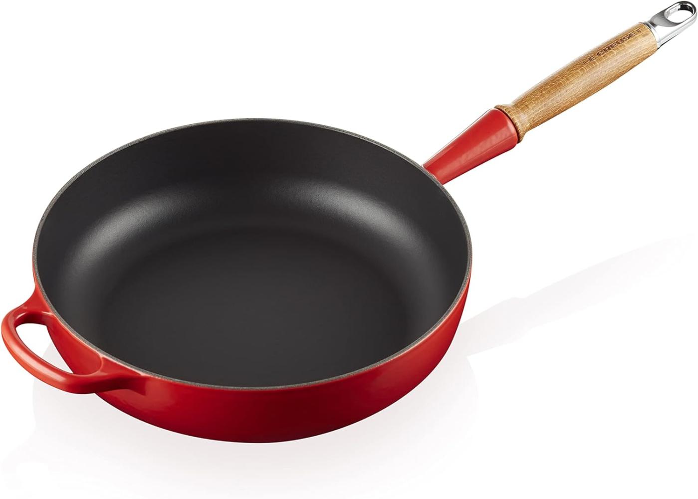 Le Creuset Signature Gusseisen Saute Pfanne 28 cm kirschrot Bild 1