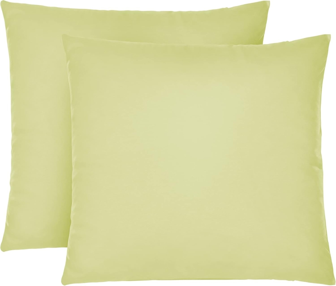 biberna Feinjersey-Kopfkissenbezug 0077144, pistaziengrün, 2x 40x40cm Bild 1