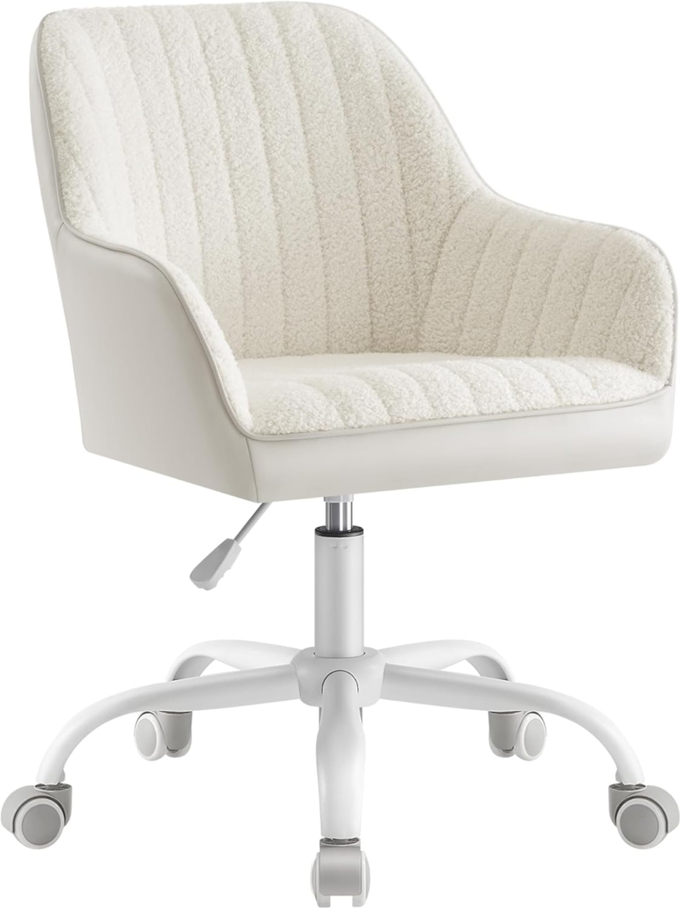 Songmics Bürostuhl, höhenverstellbar, beige, 64x62 x (80-90) cm Bild 1